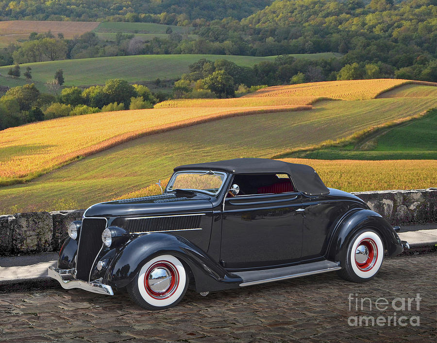 1936 Ford Cabriolet Photograph by Ron Long