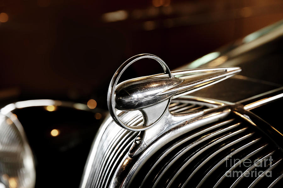 1936 Nash Hood Ornament Photograph by Dennis Hedberg