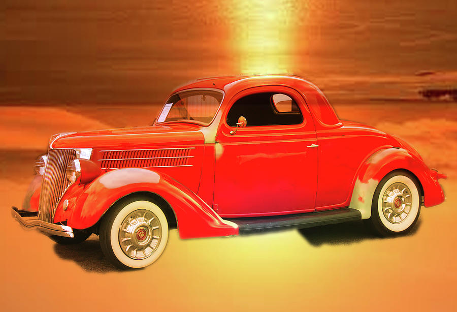 1936 Sunny Ford Coupe Photograph by Cathy Anderson