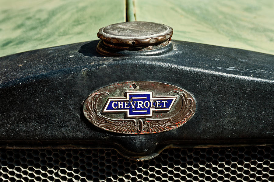 1937 Chevrolet Badge Photograph by Craig Brewer