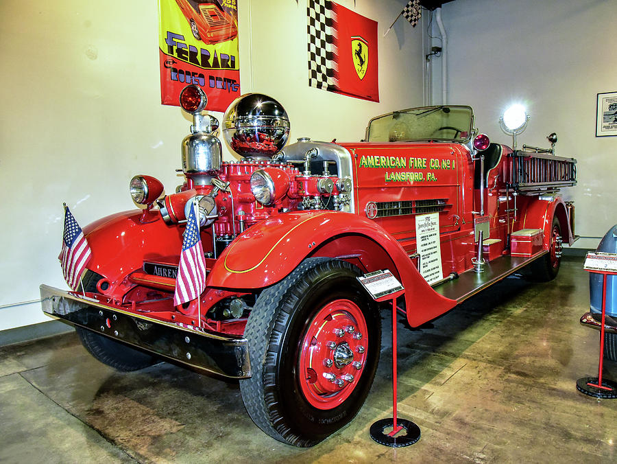 1937 Fire Truck Lansford Pennsylvania I  Photograph by Linda Brody