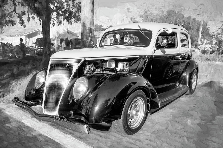 1937 Ford 2 Door Slant back Hot Rod 13a Photograph by Rich Franco