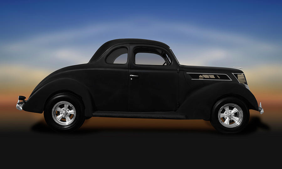 1937 Ford 5 Window Coupe  -  1937ford5windowcoupe173589 Photograph by Frank J Benz
