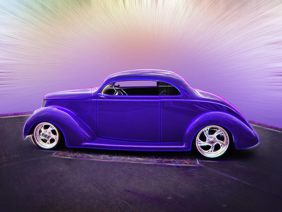 1937 Ford Coupe Digital Art by Rick Wicker