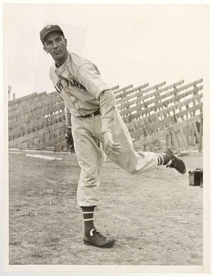 1938 Carl Hubbell New York Giants, Baseball Painting
