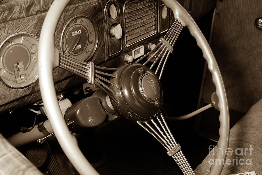 1938 Ford Art Deco Wheel 6 Photograph by Robert Alsop