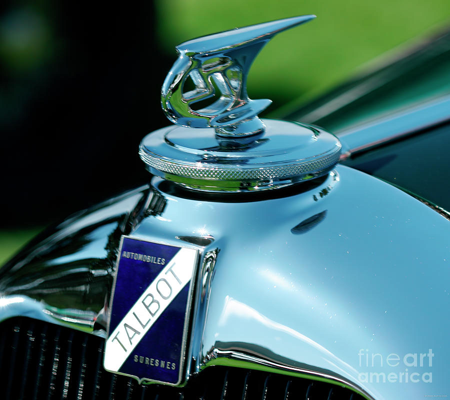 1938 Talbot Lago Hood Ornament Photograph by Lucie Collins