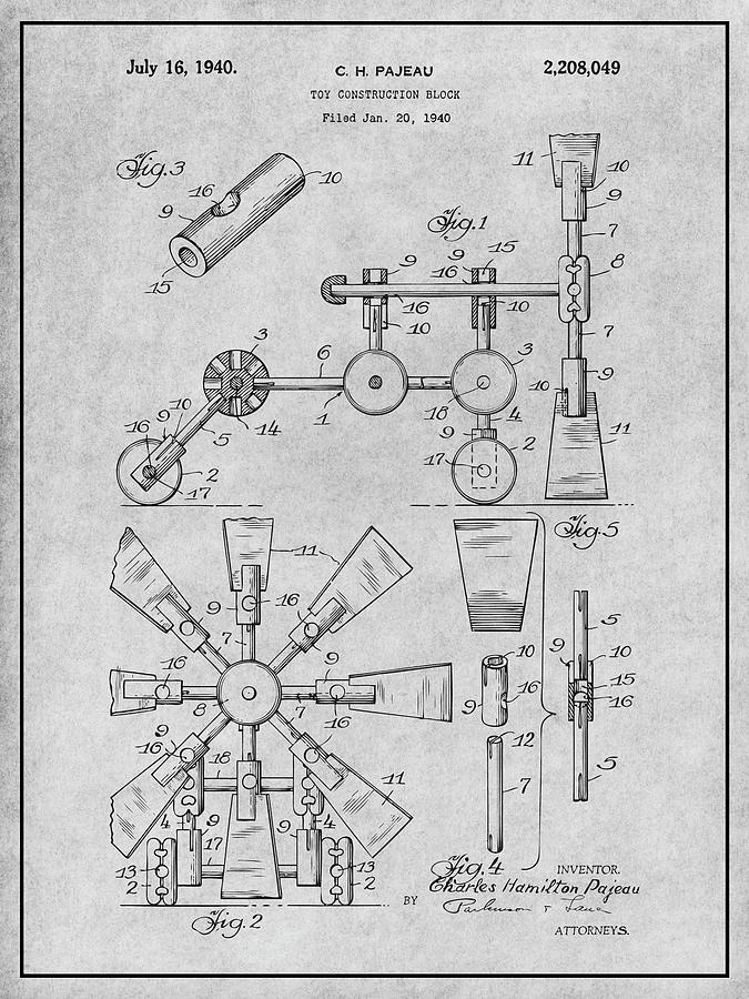 tinkertoy construction set