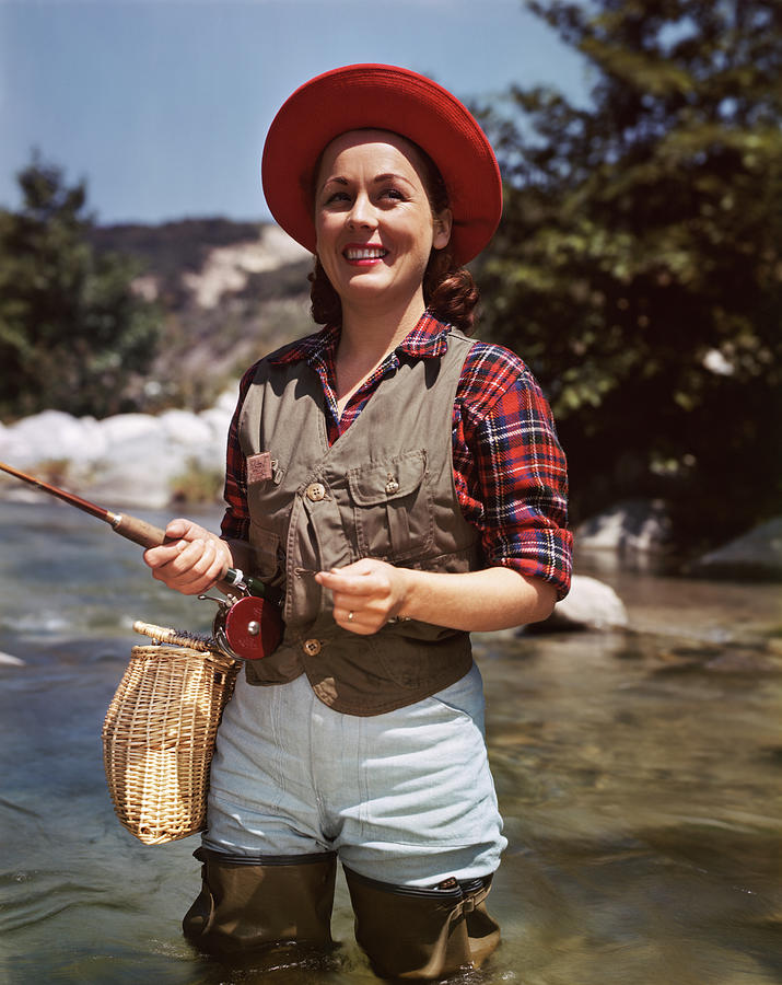 1940s 1950s Smiling Woman Standing Painting by Vintage Images 1940s 1950s Smiling Woman Standing Painting by Vintage Images