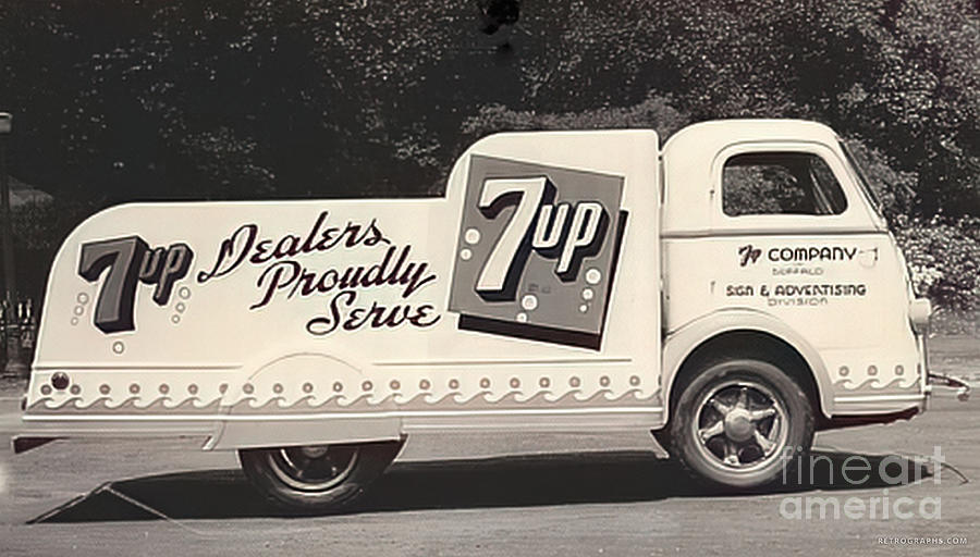 1940s Art Deco Delivery Truck For 7up Photograph by Retrographs