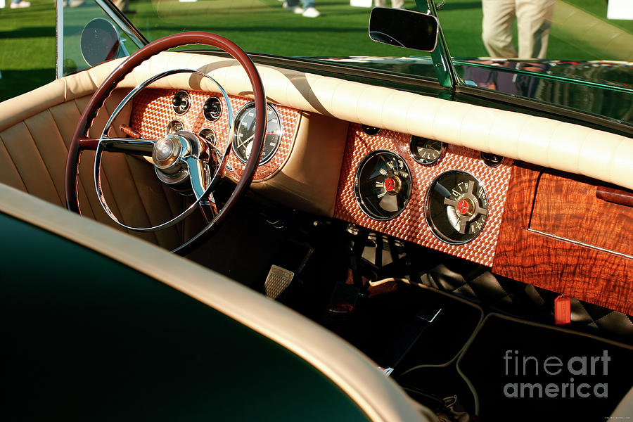 1940s Buick Dashboard Photograph by Lucie Collins