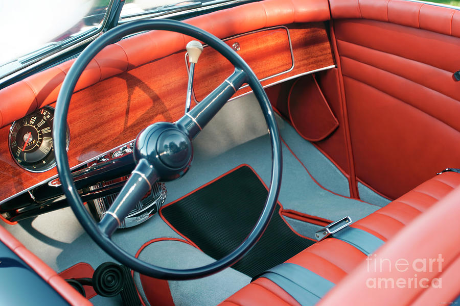 1940s Hot Rod Dashboard Photograph by Lucie Collins