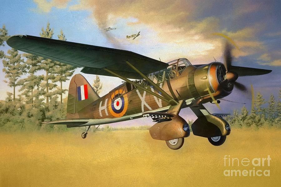 1940's Westland Lysander Digital Art by Steven Parker - Pixels