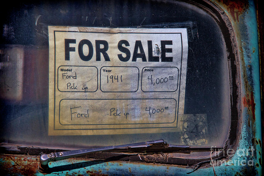 1941 Ford Pickup Truck For Sale Sign