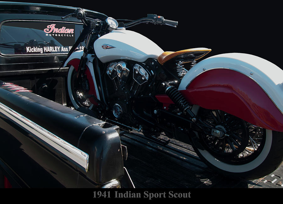 Indian Photograph - 1941 Indian Sport Scout by Flees Photos