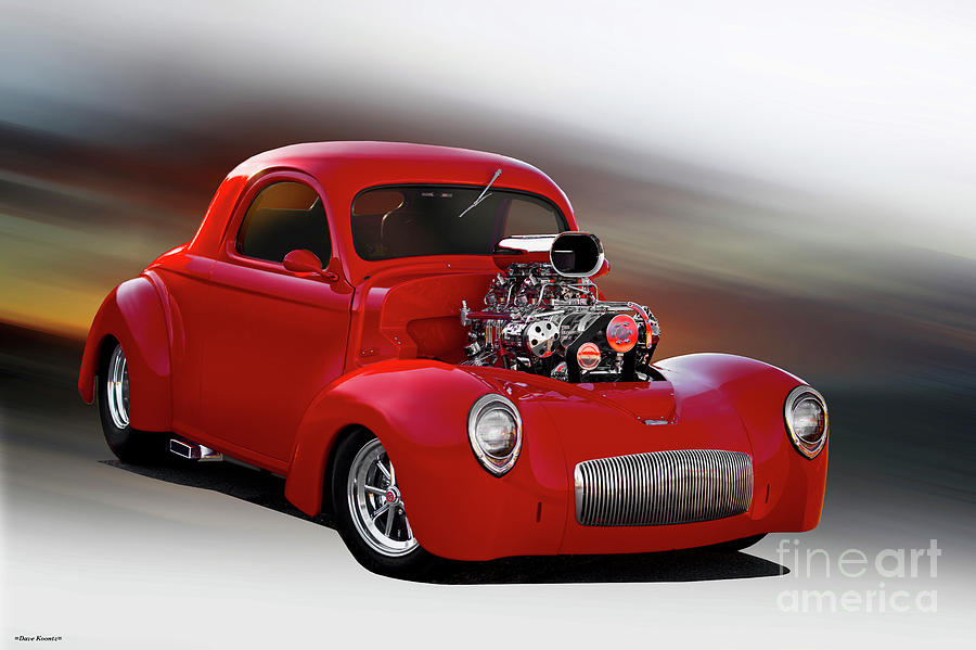 1941 Willys Supercharged Coupe Photograph by Dave Koontz
