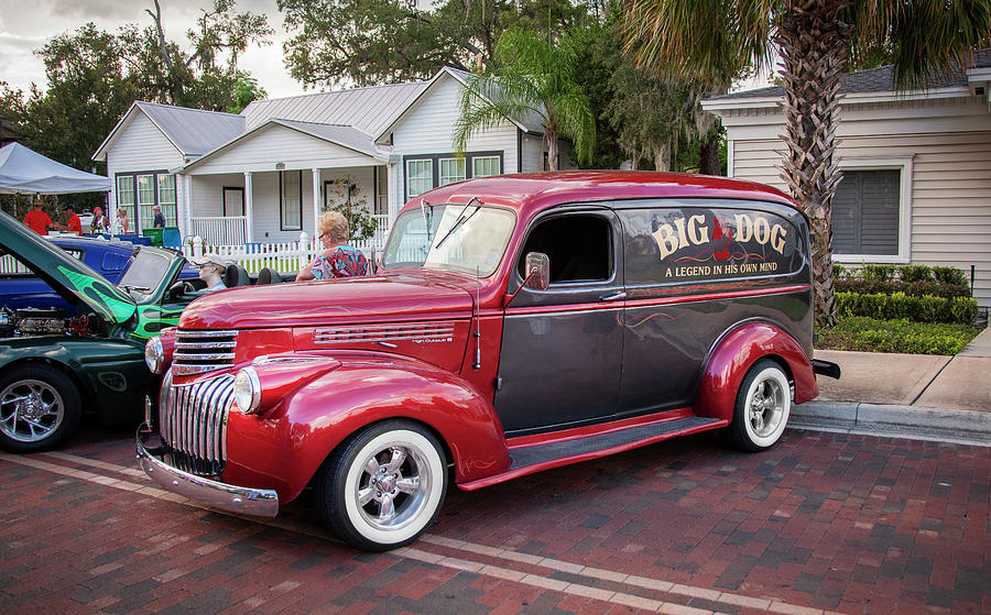 Transportation Photograph - 1946 Chevy Sedan Panel Delivery truck 201 by Rich Franco