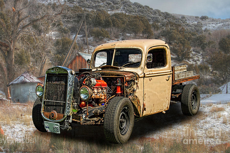 1946 Ford Flatbed Truck Rat Rod Photograph By Nick Gray