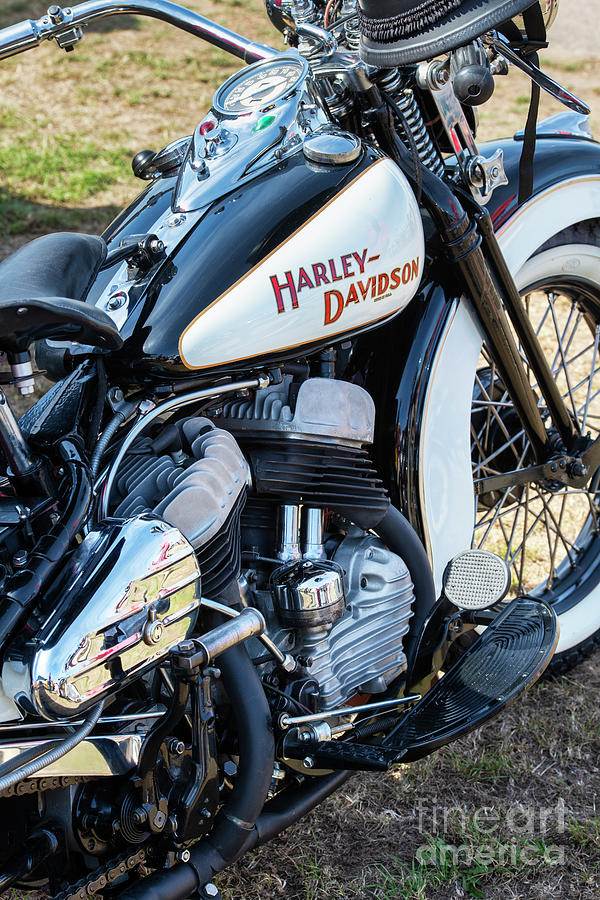 HD Flathead Motorcycle Photograph by Tim Gainey | Fine Art America