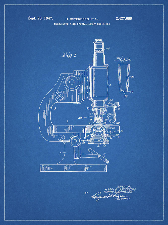 1947 Microscope Patent by Dan Sproul 1947 Microscope Patent by Dan Sproul