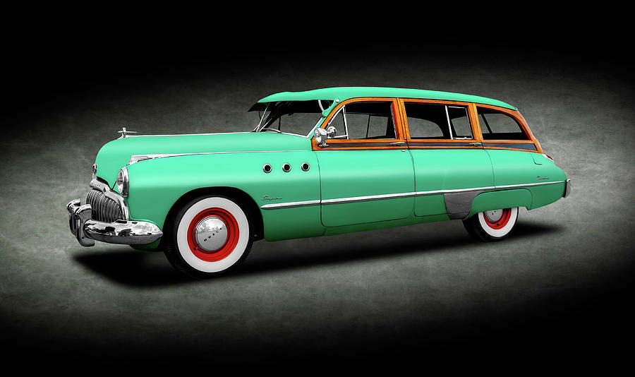1949 Buick Super Woody Station Wagon  -  1949buicksuperwoodysptext149582 Photograph by Frank J Benz