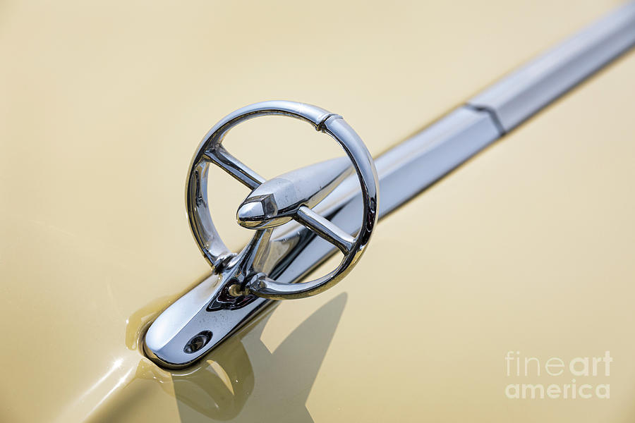 1949 Roadmaster Hood Ornament Photograph by Dennis Hedberg