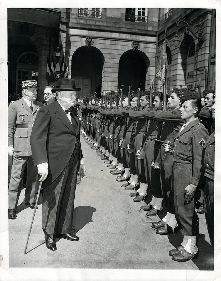 1949 Sir Winston Churchill in France Photograph by Billy Grace | Fine ...