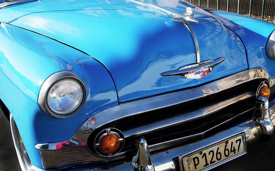 1950's Chevy Bel Air convertible parked in Havana, Cuba Photograph by ...