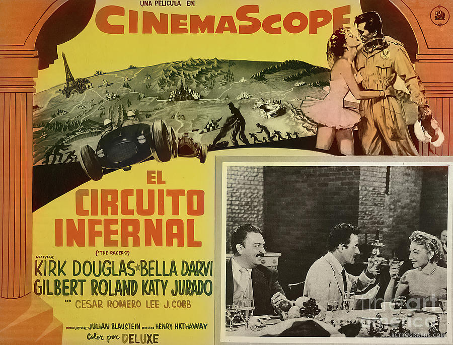 1950s Circuito Infernal Movie Poster Mixed Media by Retrographs