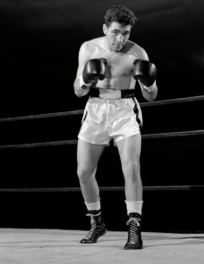 1950s Full Figure Man Boxer In Ring Painting by Vintage Images