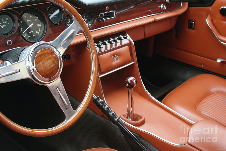 1950s Maserati Dashboard Detail Photograph by Lucie Collins