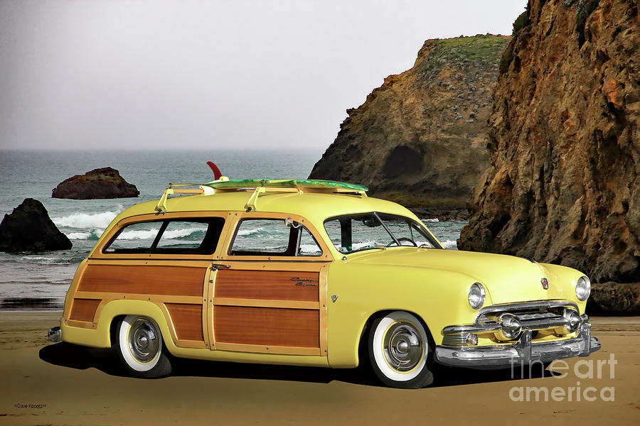 1951 Ford Country Squire Woody Wagon Photograph by Dave Koontz