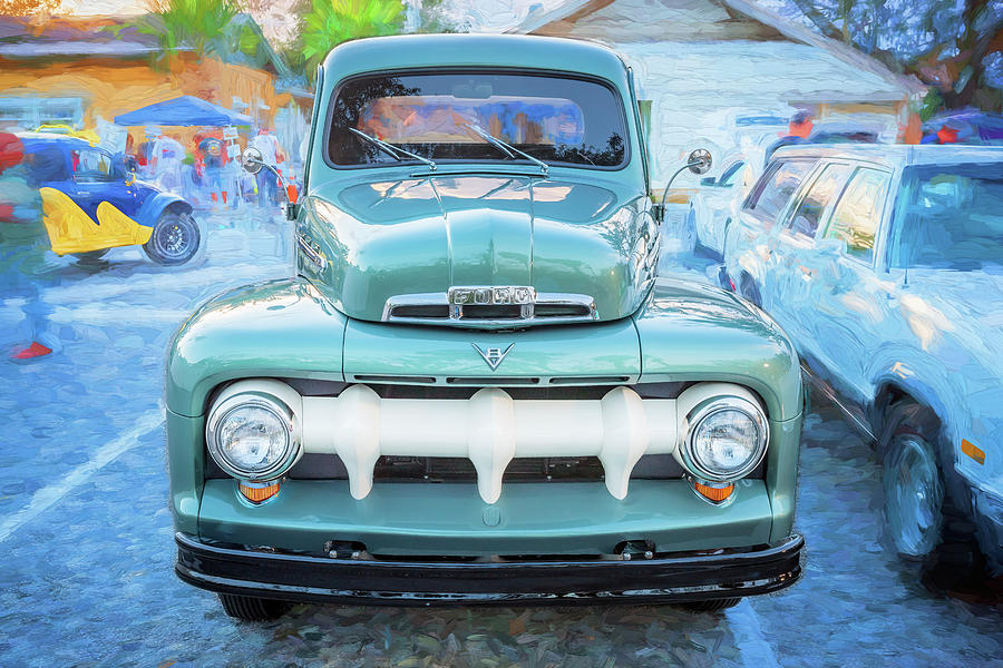 1951 Ford Pick Up Truck F100  108 Photograph by Rich Franco