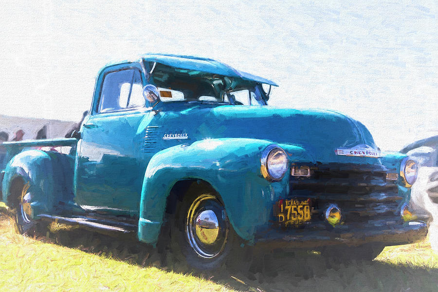 Motorcycle Digital Art - 1952 Chevy Truck by Timothy Rohman