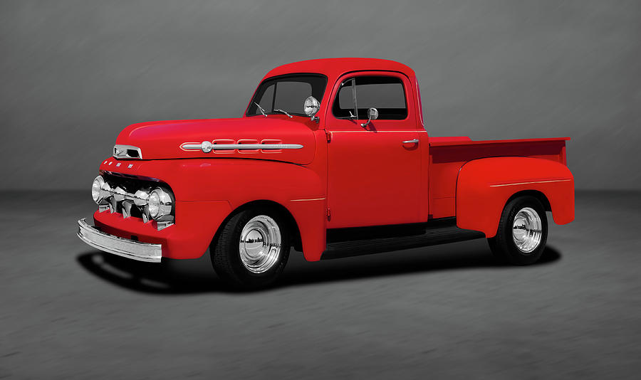 1952 Ford F-1 Pickup Truck  -  1952fordf1truckdblgry197920 Photograph by Frank J Benz
