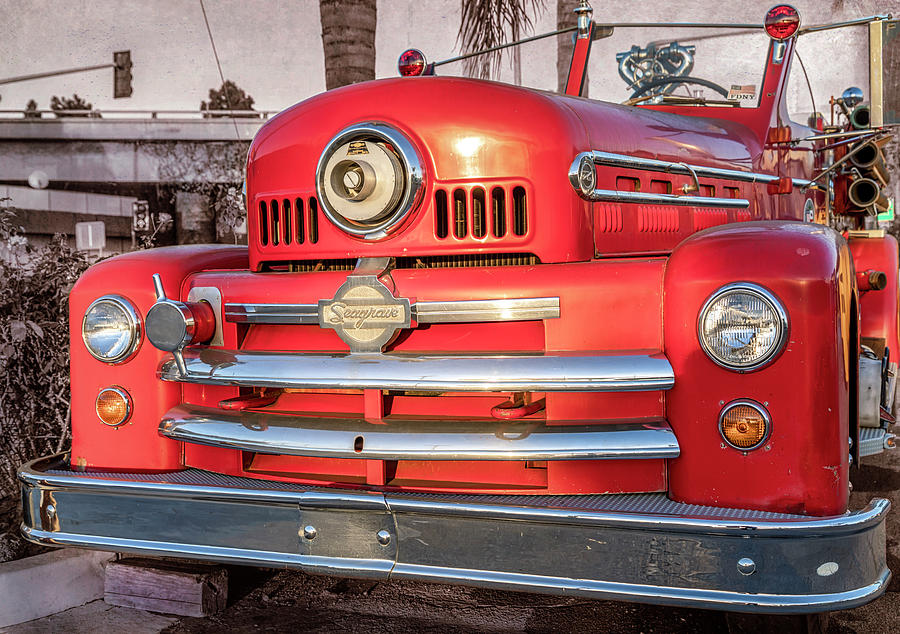  1952 Seagrave Fire Truck  #1952 Photograph by Gene Parks