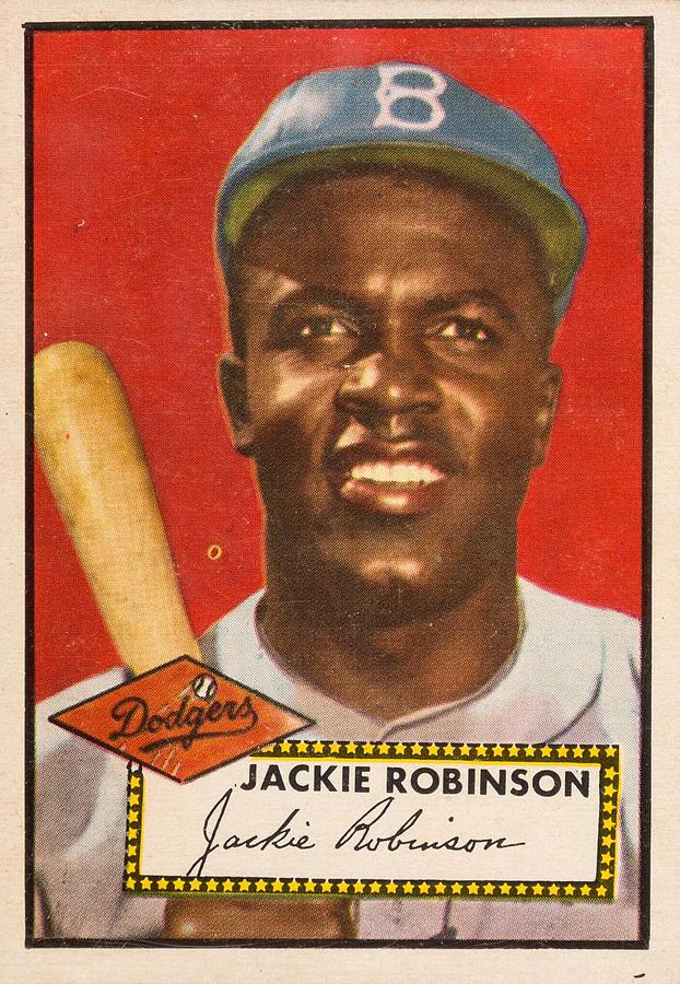 1952 Topps Jackie Robinson 2 Painting