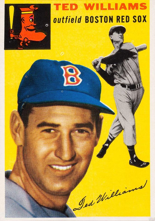 1954 Topps Ted Williams 2 Painting