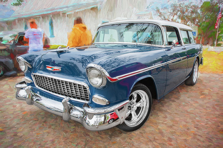 1955 chevrolet Bel Air Nomad Station Wagon 205 Photograph by Rich Franco