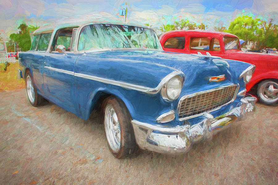 1955 chevrolet Bel Air Nomad Station Wagon 214 Photograph by Rich Franco
