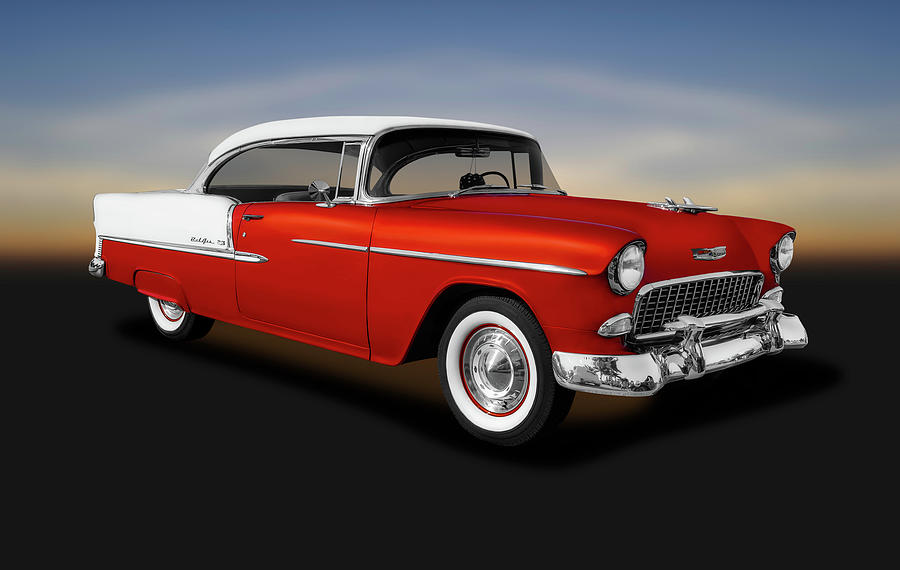 1955 Chevrolet Bel Air Sport Coupe  -  1955chevroletbelairsportcoupe153611 Photograph by Frank J Benz