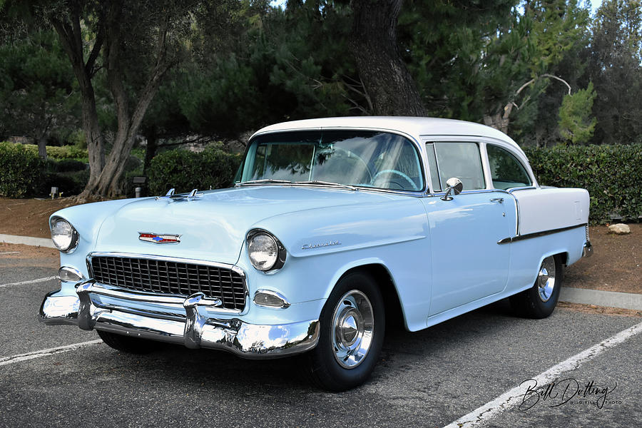 1955 Chevrolet Post Photograph by Bill Dutting