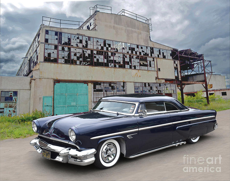 1955 Lincoln Custom, Iron Mountain, Michigan Photograph by Ron Long