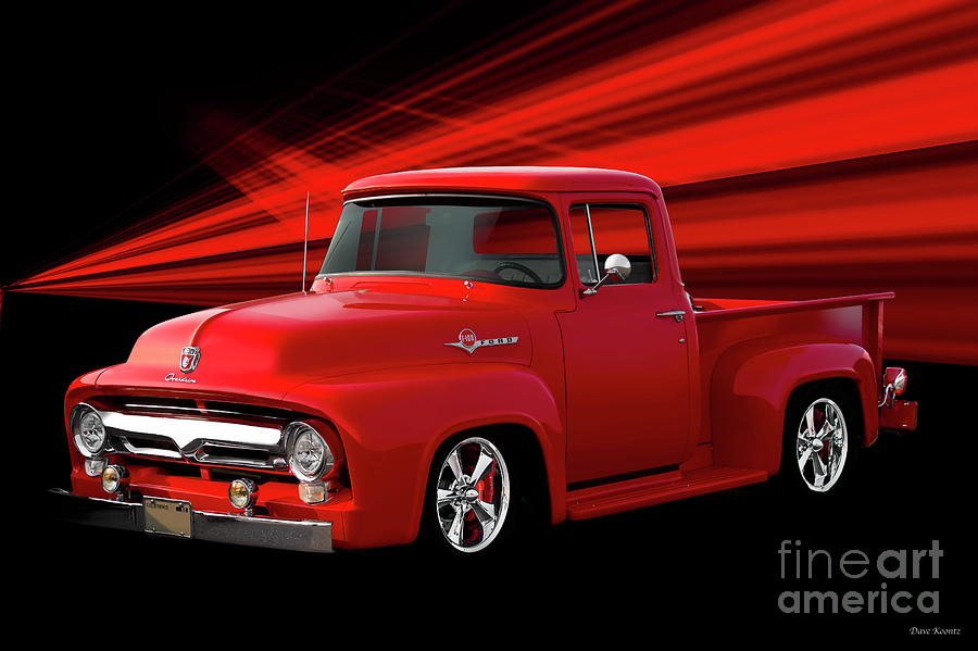 1956 Ford F100 Stepside Pickup Photograph by Dave Koontz