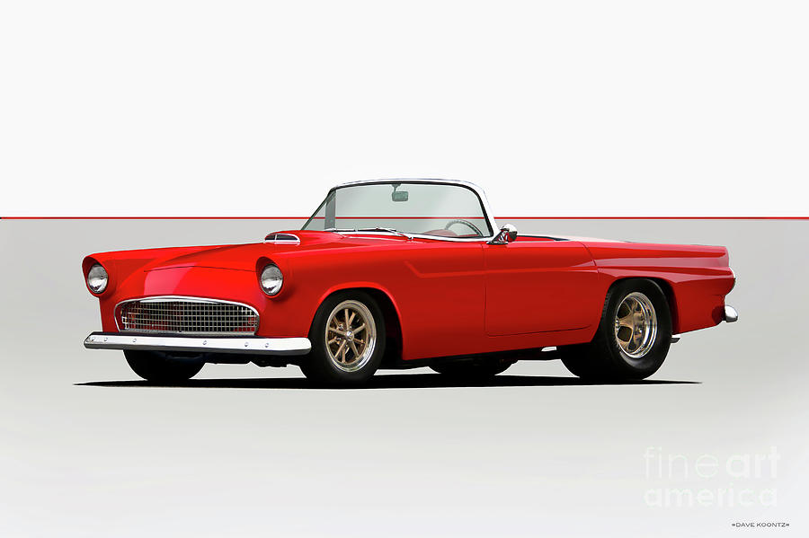 1956 Ford 'Pro Street' Thunderbird Photograph by Dave Koontz - Pixels