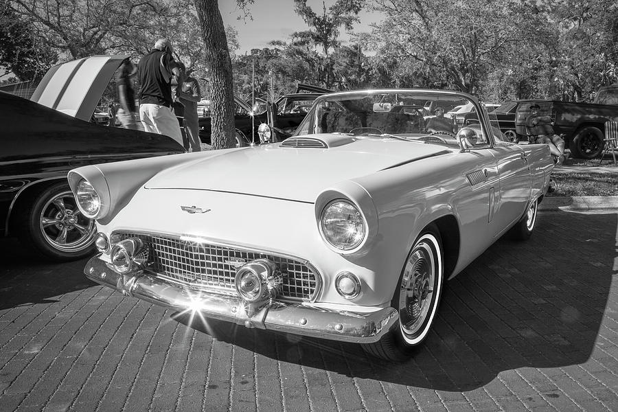 1956 Ford Thunderbird BW 009 Photograph by Rich Franco