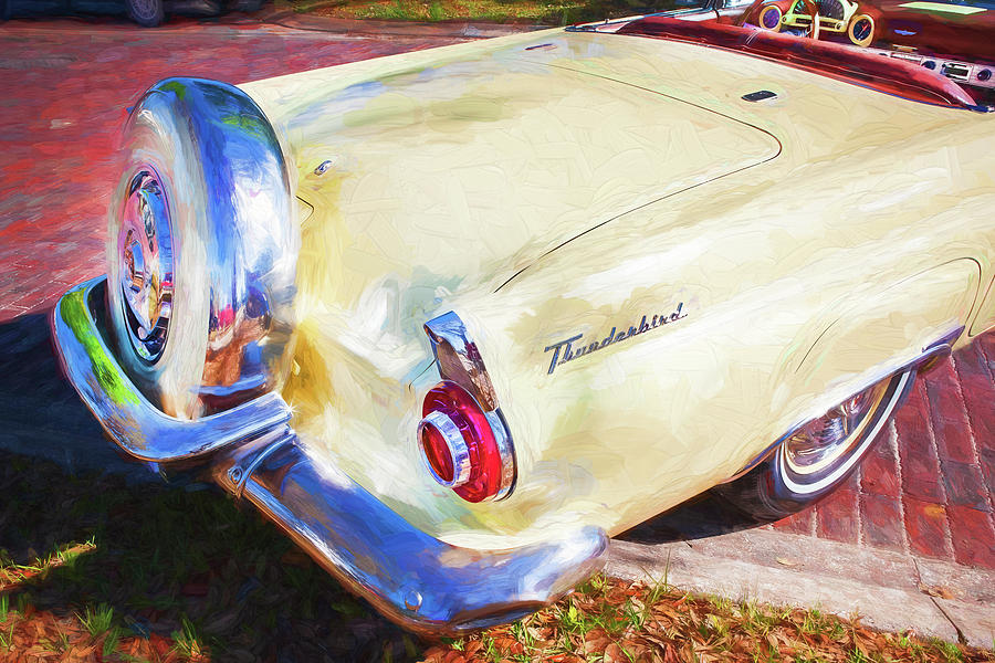 1956 Ford Thunderbird Painted 011 Photograph by Rich Franco