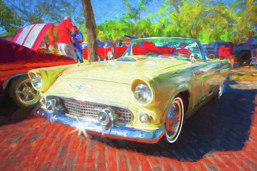 1956 Ford Thunderbird Painted 012 Photograph by Rich Franco