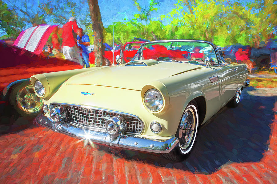 1956 Ford Thunderbird Painted 014 Photograph by Rich Franco