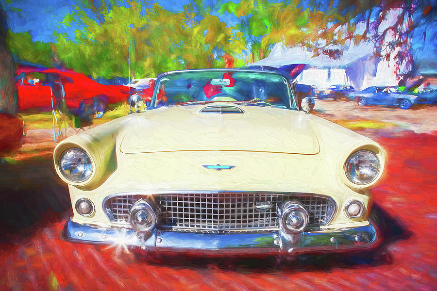 1956 Ford Thunderbird Painted 017 Photograph by Rich Franco